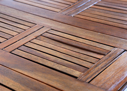 Twelve Seater Solid Wood Patio Table