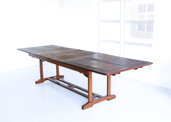 Twelve Seater Solid Wood Patio Table