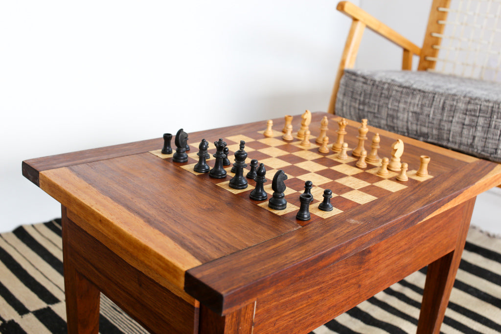 Solid Wood Chess Table