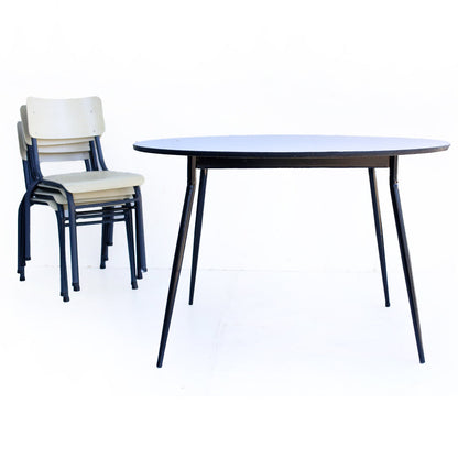 Mid-century Steel Base Kitchen Table