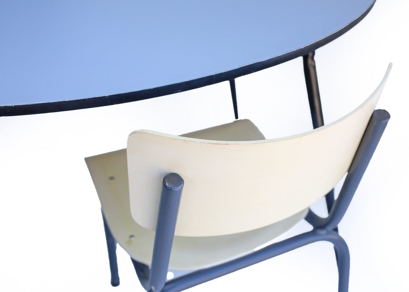 Mid-century Steel Base Kitchen Table