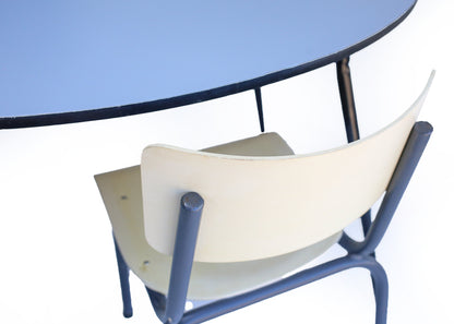 Mid-century Steel Base Kitchen Table