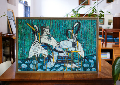 Retro Framed "Emerald Valley" Reproduction