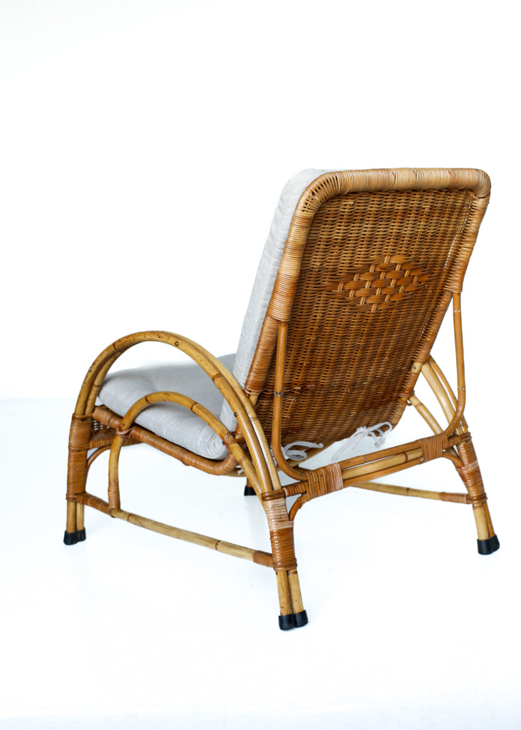 80s Cane Armchair