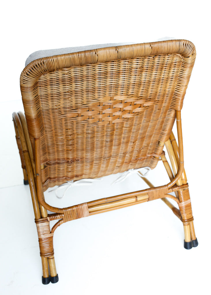 80s Cane Armchair