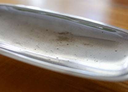 Mid-century Stainless Steel Tray with Bakelite Handles