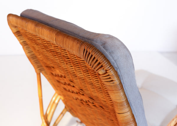 80s Cane Armchair