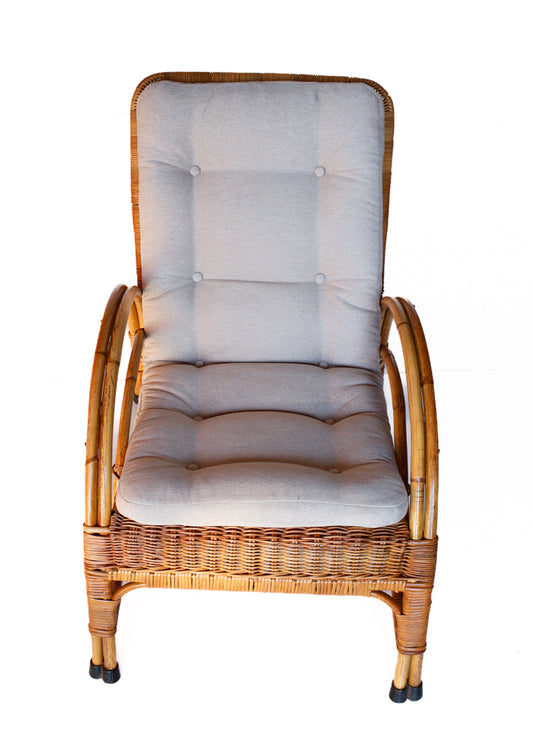 80s Cane Armchair