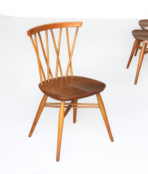 A Set of Four Vintage Shalstone Dining Chairs by Lucian Ercolani for Ercol (Two Sets Available)