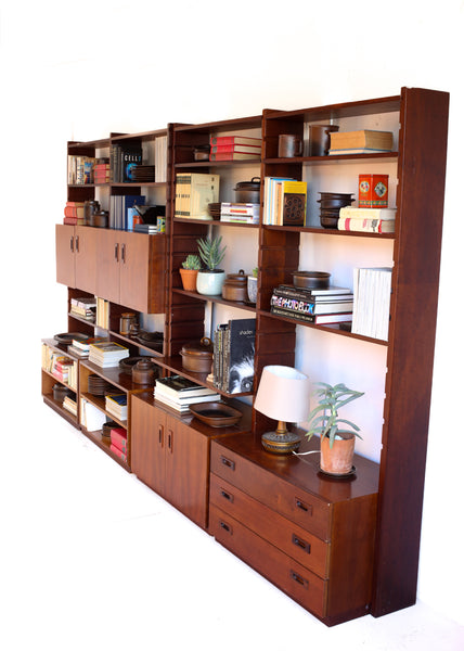 Large Mid-century Modular Wall Unit