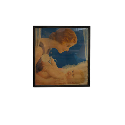 Vintage Framed Mabel Rollins Harris Litho Print