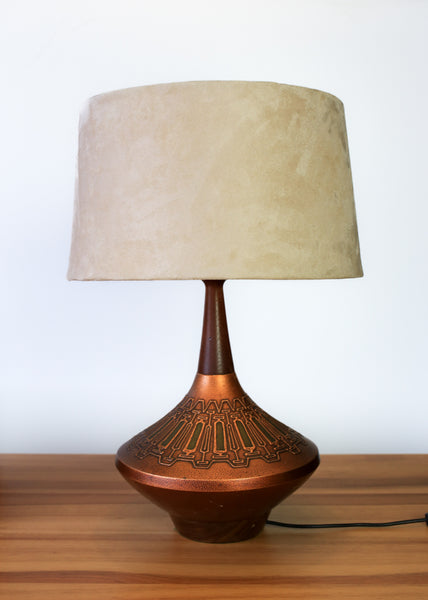 1960's Brutalist Ceramic Lamp