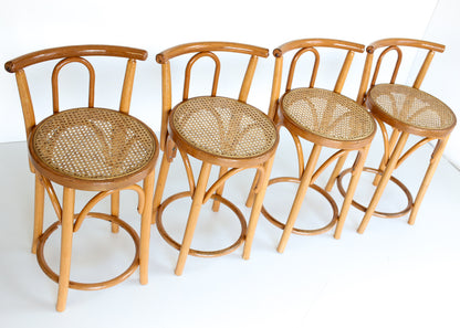 Set of Four Bentwood Counter Chairs