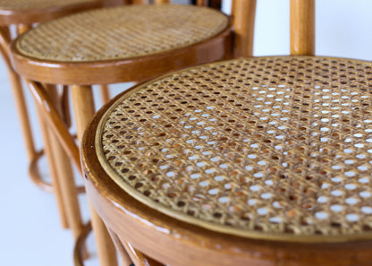 Set of Four Bentwood Counter Chairs