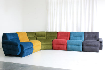 Vintage 1980's Modular Sofa