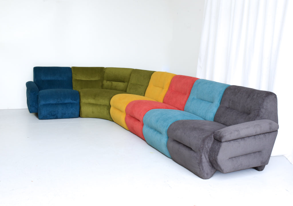 Vintage 1980's Modular Sofa