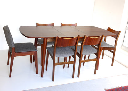 Set of Five Mid-century Dining Chairs