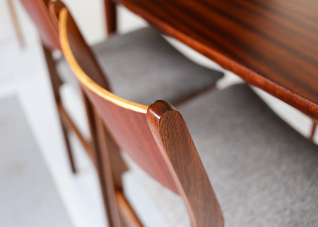 Set of Five Mid-century Dining Chairs