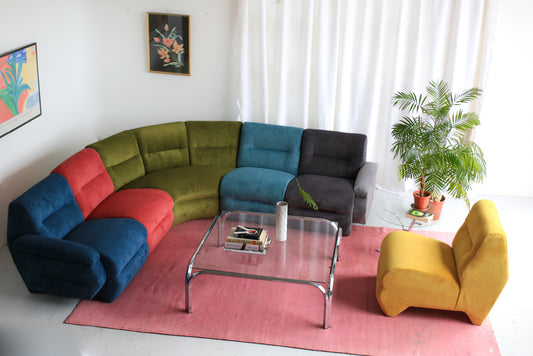 Vintage 1980's Modular Sofa