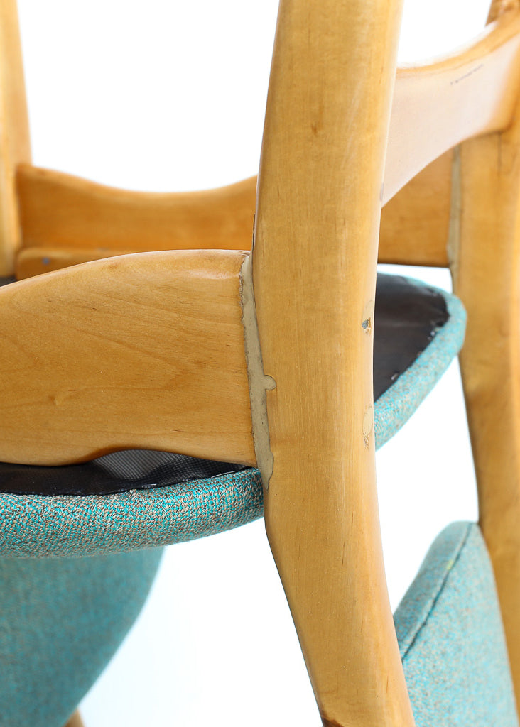 Mid-century Truline Dining Table and Six Chairs
