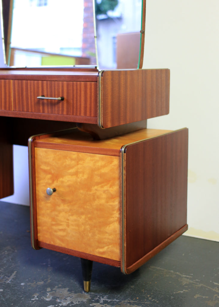 Retro Dressing Table in Satin Birch
