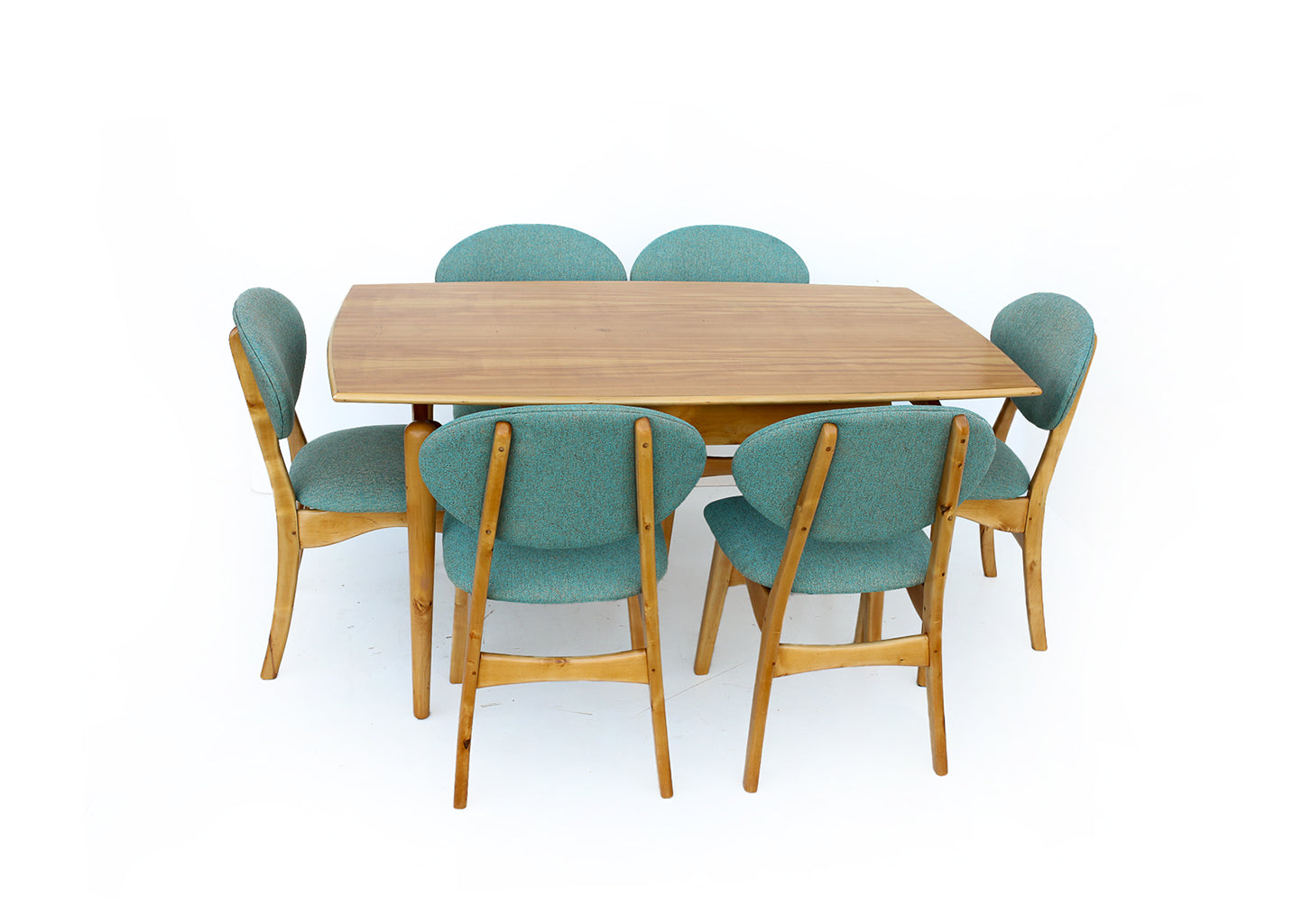 Mid-century Truline Dining Table and Six Chairs