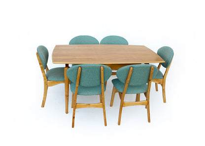 Mid-century Truline Dining Table and Six Chairs