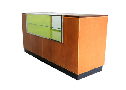 Solid Oak and Kiaat Haberdashery Counter