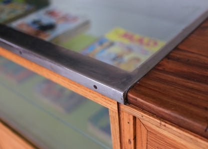 Solid Oak and Kiaat Haberdashery Counter