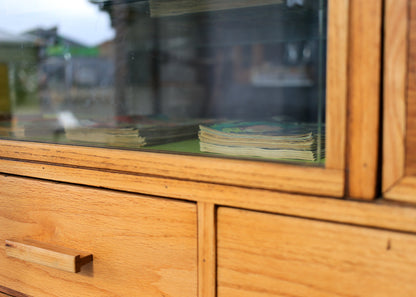 Solid Oak and Kiaat Haberdashery Counter