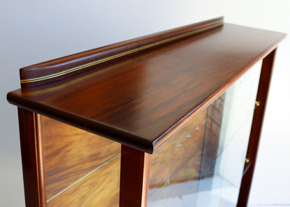 Solid Wood Mid-century Display Cabinet