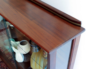 Solid Wood Mid-century Display Cabinet