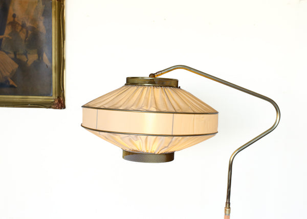 1950s Adjustable Brass Floor Lamp