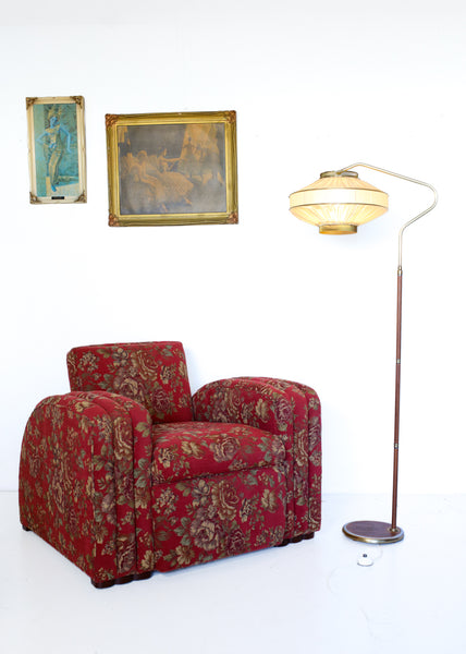 1950s Adjustable Brass Floor Lamp