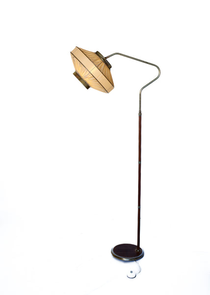1950s Adjustable Brass Floor Lamp