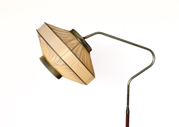 1950s Adjustable Brass Floor Lamp