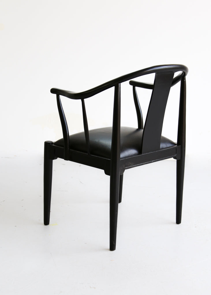 A Set of Four 1940's Hans Wegner Type China Chairs