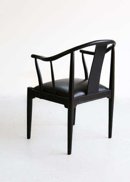 A Set of Four 1940's Hans Wegner Type China Chairs