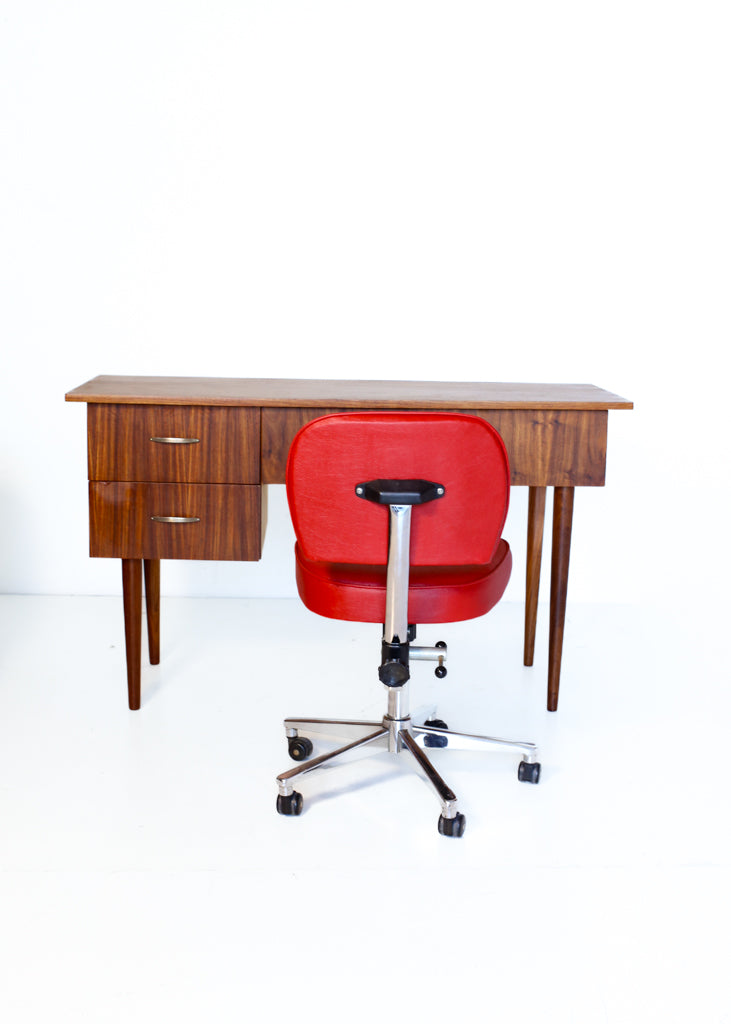 Bright Red Retro Typist's Chair
