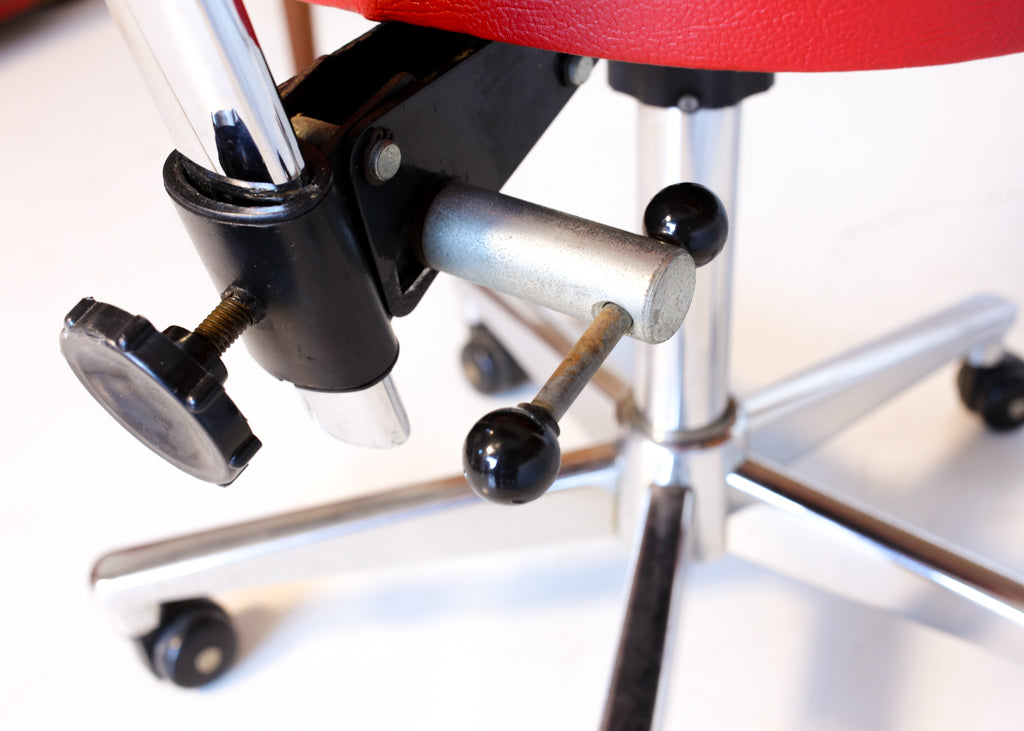 Bright Red Retro Typist's Chair