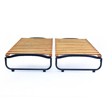 Two Vintage Steel Frame Single Beds - priced per item