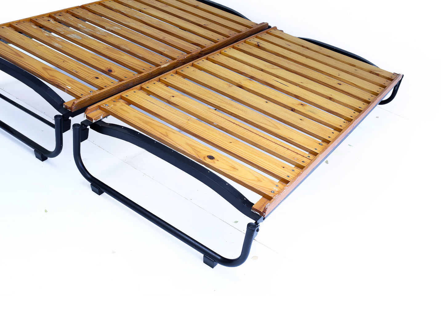 Two Vintage Steel Frame Single Beds - priced per item