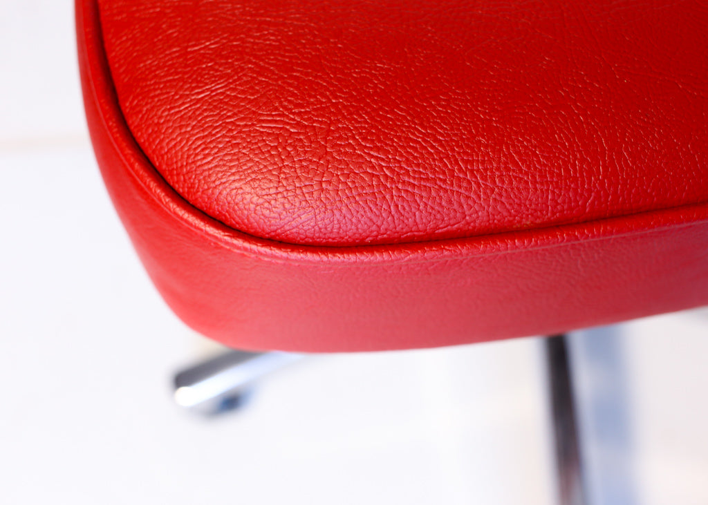 Bright Red Retro Typist's Chair