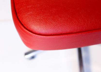 Bright Red Retro Typist's Chair