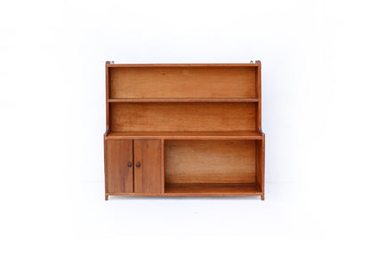Solid Wood Shelf with a Cabinet