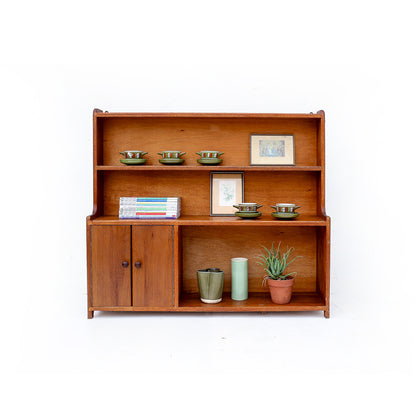 Solid Wood Shelf with a Cabinet