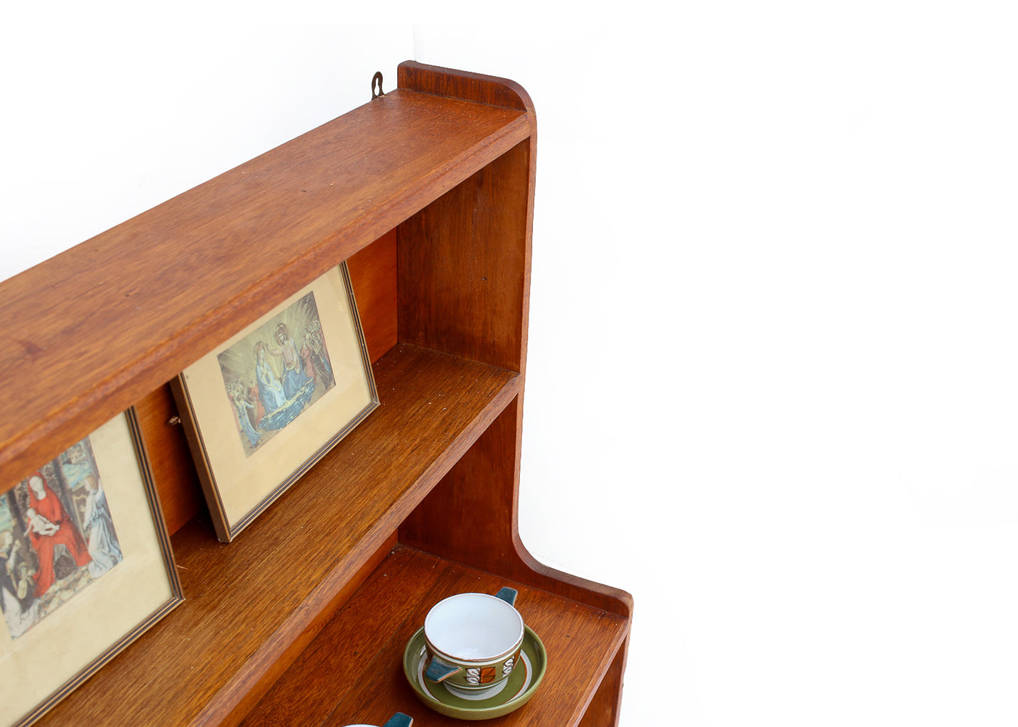 Solid Wood Shelf with a Cabinet