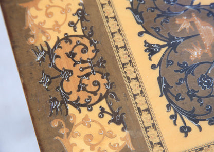 Italian Music Box Side Table with Inlaid Top, 1950s