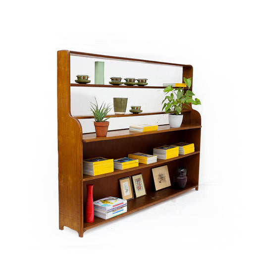 Large Solid Wood Vintage Shelf
