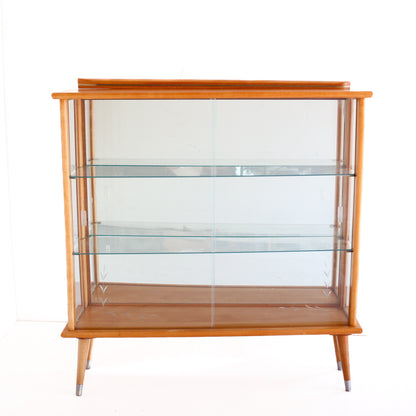 Solid Beech Wood Display Cabinet